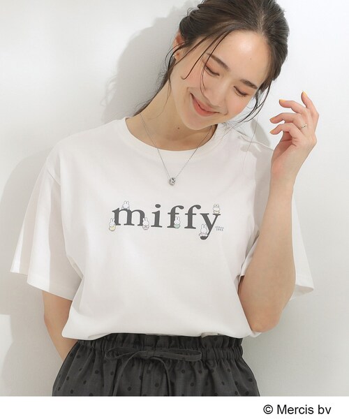 Miffy（ミッフィー） tシャツ 「miffy」グラフィックTシャツ