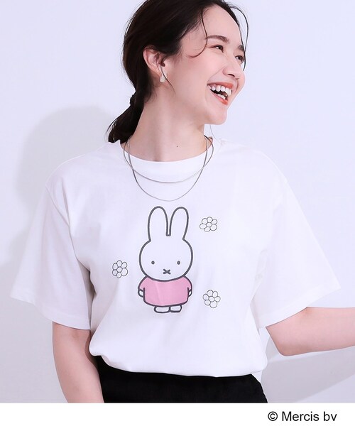 Miffy（ミッフィー） tシャツ 半袖 「miffy」グラフィックTシャツ