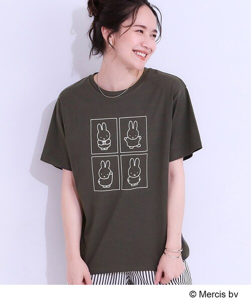 Miffy（ミッフィー） tシャツ 「miffy」グラフィックTシャツ