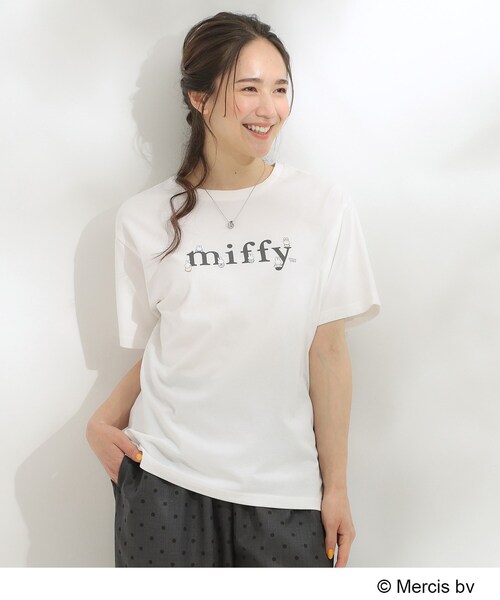 Miffy（ミッフィー） tシャツ 半袖 「miffy」グラフィックTシャツ