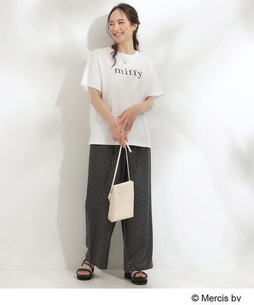 Miffy（ミッフィー） tシャツ 半袖 「miffy」グラフィックTシャツ