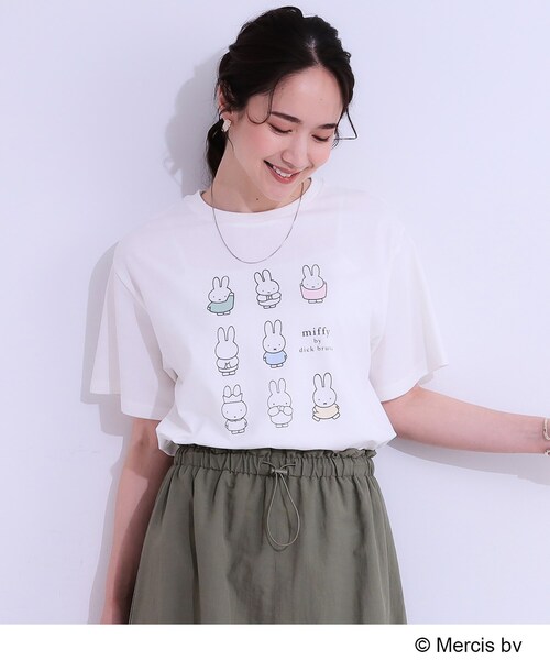 Miffy（ミッフィー） tシャツ 「miffy」グラフィックTシャツ