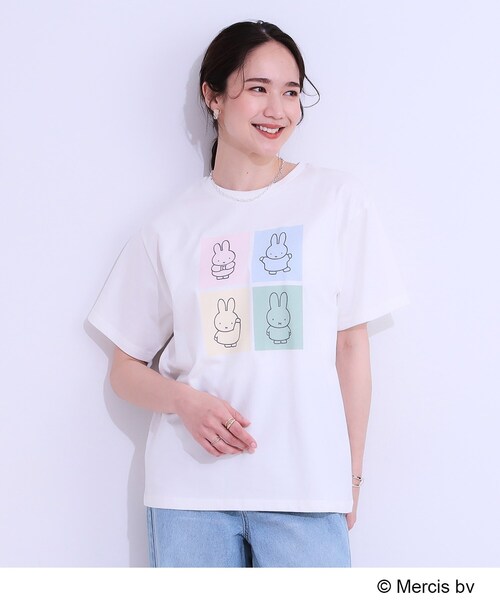 Miffy（ミッフィー） tシャツ 「miffy」グラフィックTシャツ