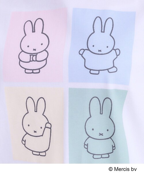 Miffy（ミッフィー） tシャツ 「miffy」グラフィックTシャツ