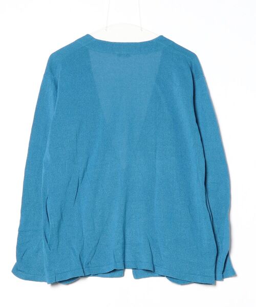 美品　JOSEPH HOMME ニットカーディガン　ショールカラー　厚手　青48 美品 JOSEPH HOMME ニットカーディガン ショールカラー 厚手 青