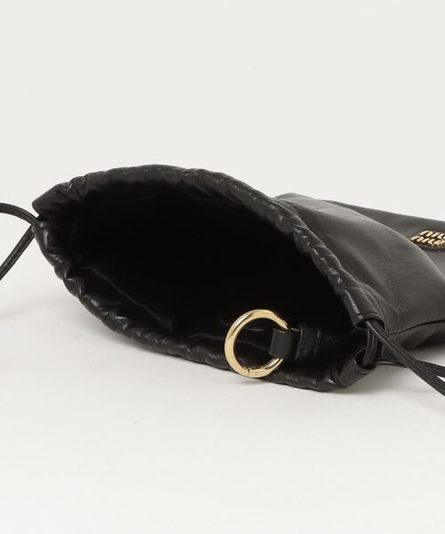 限定価格‼️miu miu ブラックポーチ 新品、未使用‼️ miu 「miu miu」 ポーチ - ブラック レディース : ZOZOTOWN