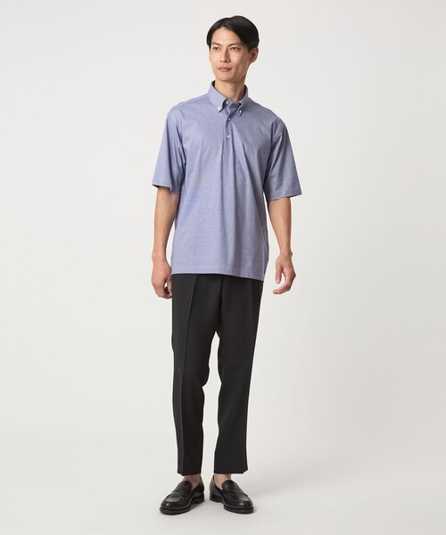 新品GREEN LABEL RELAXING ウールピンストライプ　スラックス セール】エブリット TCPUOX スリム NP スラックス -ストレッチ