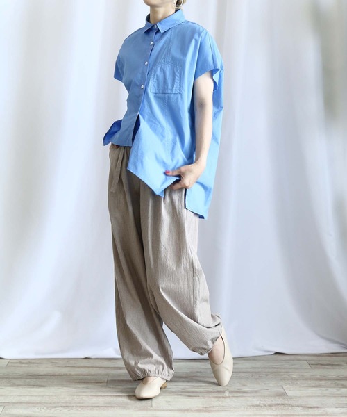 むこ★ BITTOKO パンツ ストライプ織りパンツ レディース : ZOZOTOWN