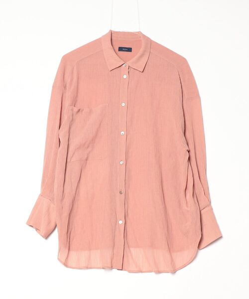 「SHIPS」 長袖シャツ ONE SIZE オレンジ レディース