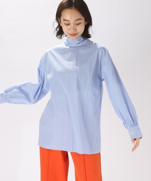 「niko and...」 長(zhǎng)袖チュニック LARGE ブルー レディース
