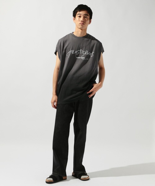 niko and…（ニコアンド） tシャツ グラデノースリーブTシャツ メンズ