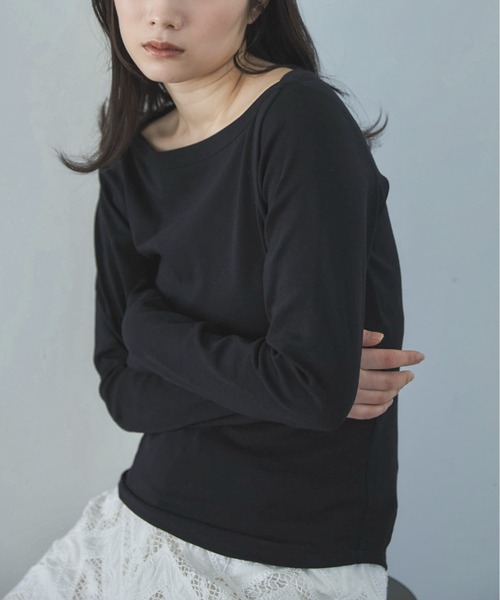cherry　フライスボートネックカットソー &amp; テーパードワイドパンツ URBAN RESEARCH（アーバンリサーチ）の「『MADE IN JAPAN』 ボート