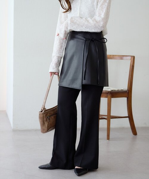 dosa ラップスカート dosaラッフルスカート/ruffule skirt midnightドーサ