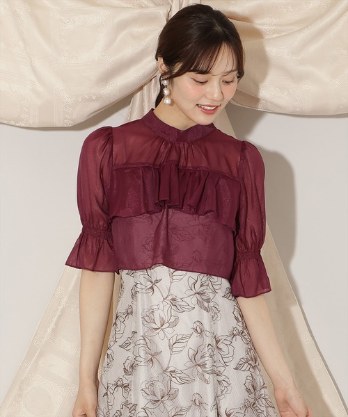 WILLSELECTION（ウィルセレクション） ブラウス シャツ フリル切り替え