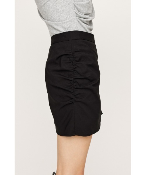 SLY スカート GATHER RIBBON WRAP S/SK ギャザー リボン ラップ