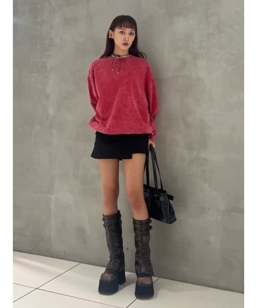 SLY（スライ） スカート GATHER RIBBON WRAP S/SK ギャザー リボン