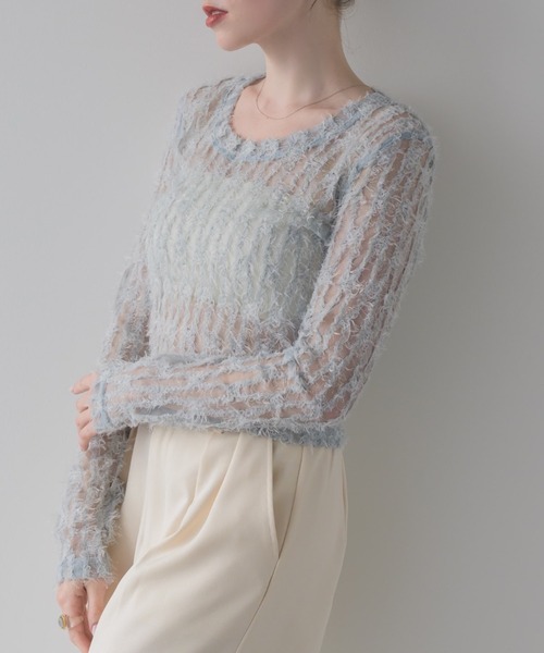 カットソー(長袖/七分) MEER.  Shirring Power Shoulder Tops Women's Off the Shoulder Tops | ZARA Cyprus