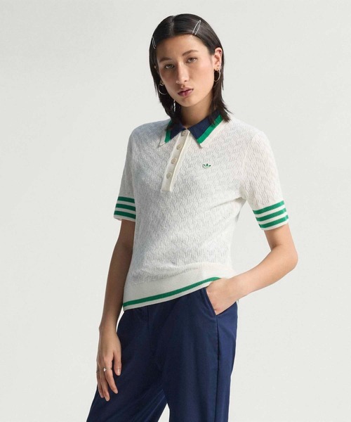 サイズ：L ADIDAS GOLF アディダスゴルフ ×MALBON IN7576 半袖 ポロシャツ  グリーン系 [240101422762] ゴルフウェア レディース ストスト 中古 レディース アディダスゴルフ adidas GOLF 半袖ポロシャツ