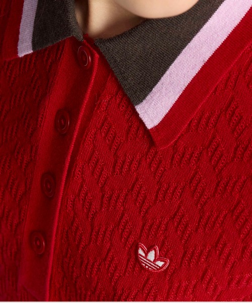 adidas - 【新品未使用】完売品アディダス ゴルフ 長袖ニットポロシャツ Ｌ adidas ポロシャツ ポロ COLD.RDY ハーフジップ 長袖ストレッチ