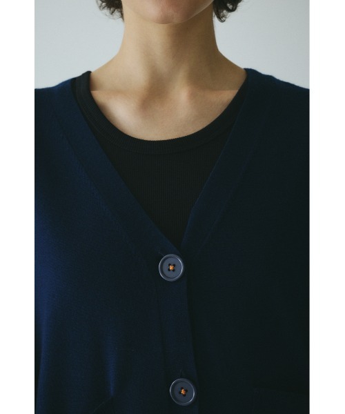 HeRIN.CYE カーディガン Bicolor knit cardigan バイカラーニット