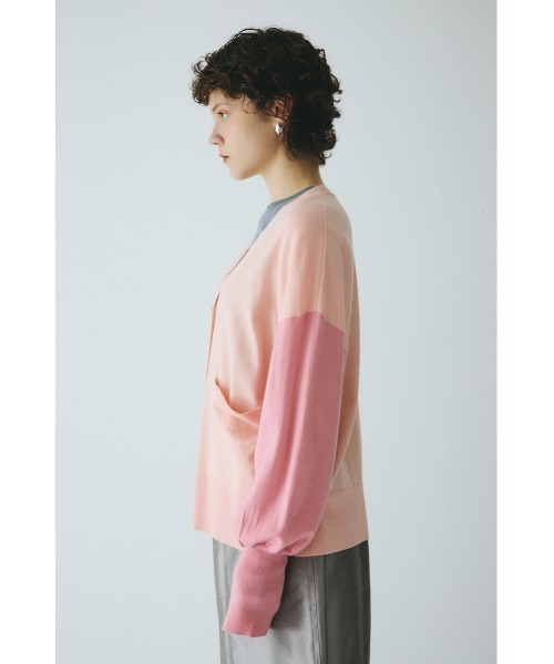 HeRIN.CYE カーディガン Bicolor knit cardigan バイカラーニット