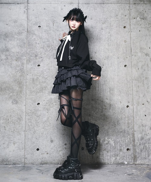 Amilige（アミリージュ） パンツ ハイウエストエンブレムボタン付き