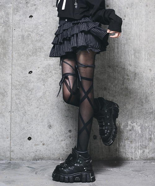 Amilige（アミリージュ） パンツ ハイウエストエンブレムボタン付き