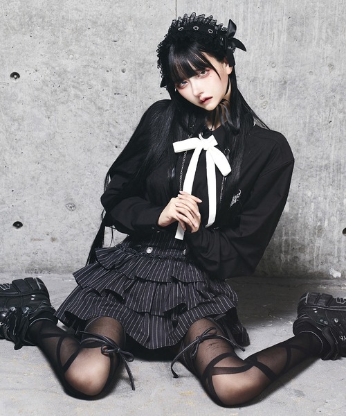 Amilige（アミリージュ） パンツ ハイウエストエンブレムボタン付き