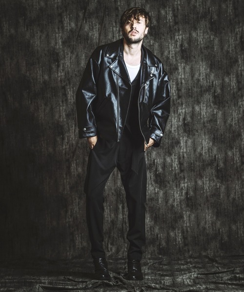 NO ID.（ノーアイディー） 革ジャン ライダース 「NO ID.」Synthetic