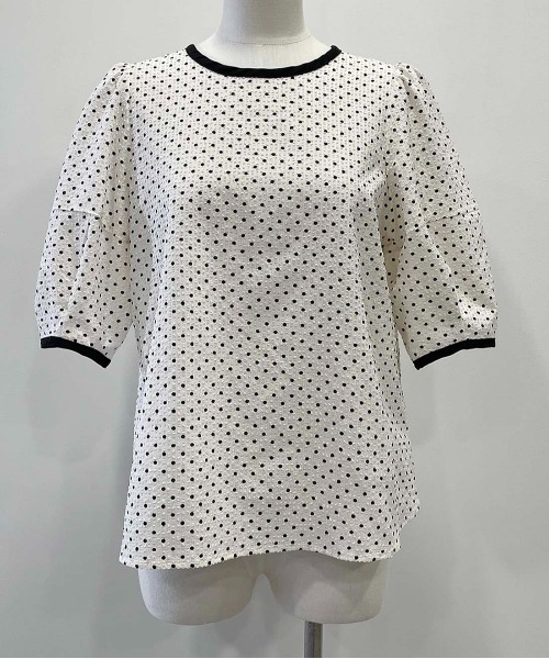 「PICCIN」 半袖ブラウス M ホワイト系その他 レディース_画像8