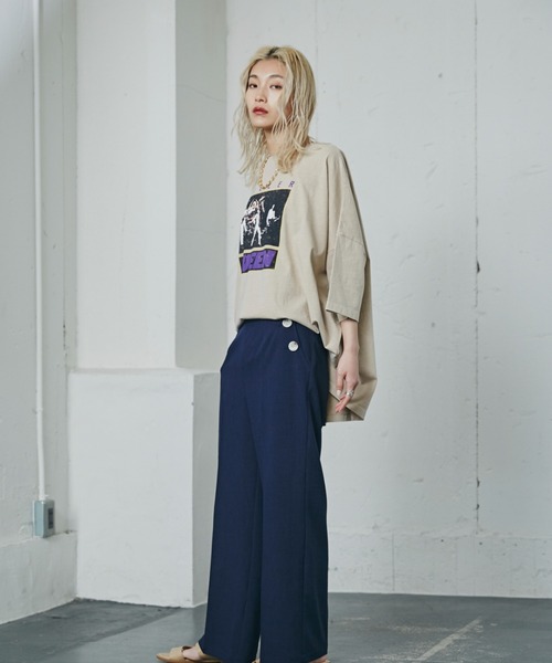 「GOOD ROCK SPEED」 半袖Tシャツ FREE ベージュ レディース_画像3