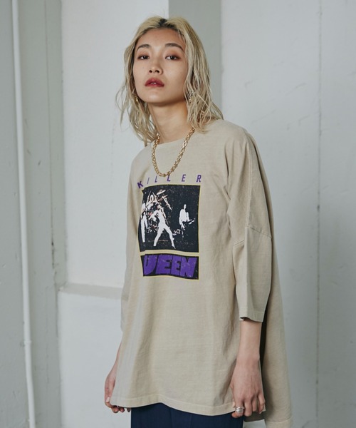 「GOOD ROCK SPEED」 半袖Tシャツ FREE ベージュ レディース_画像5