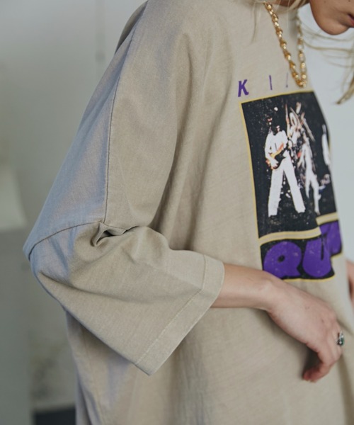 「GOOD ROCK SPEED」 半袖Tシャツ FREE ベージュ レディース_画像9