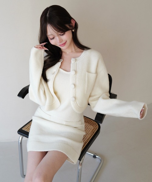 EIMY ISTOIRE（エイミーイストワール） ワンピース LOGO KNIT SET UP