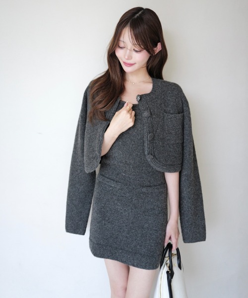 EIMY ISTOIRE（エイミーイストワール） ワンピース LOGO KNIT SET UP