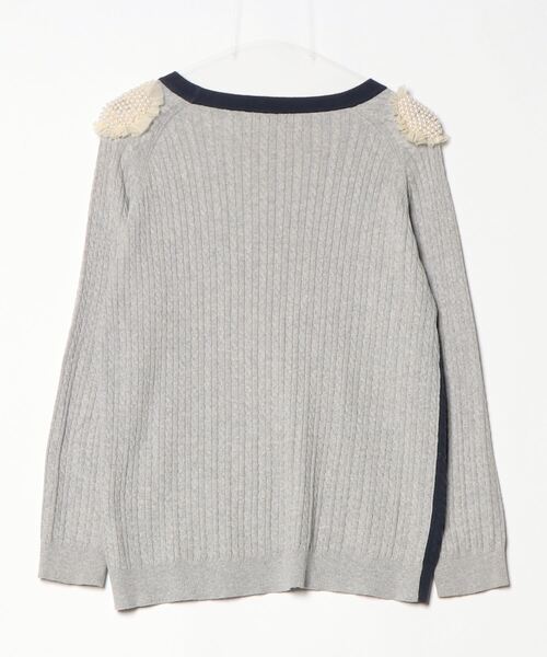 「Kaon」 長袖ニット FREE ネイビー レディース_画像2