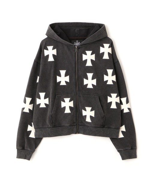 nknown london ジップパーカー　L UNKNOWN LONDON（アンノウンロンドン） ジップアップパーカー L ライト