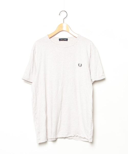 FRED PERRY（フレッドペリー） 半袖Tシャツ L ベージュ メンズ