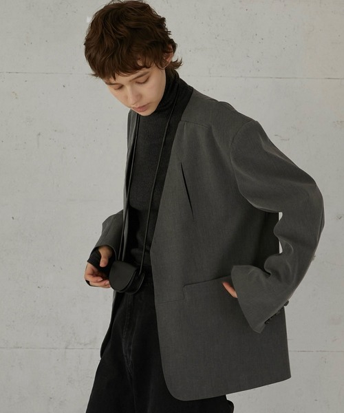 la peau de gem（ラポドゥジェム） ジャケット ノーカラージャケット