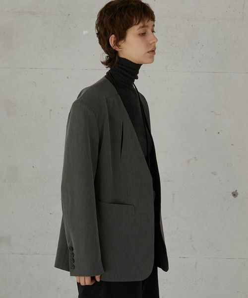 la peau de gem（ラポドゥジェム） ジャケット ノーカラージャケット