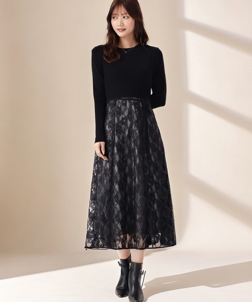 MISCH MASCH（ミッシュマッシュ） ワンピース 2025秋冬新作 ラメレース