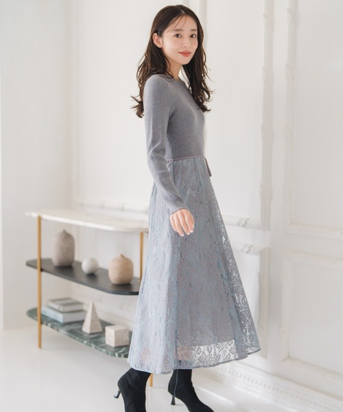 MISCH MASCH（ミッシュマッシュ） ワンピース 2025秋冬新作 ラメレース