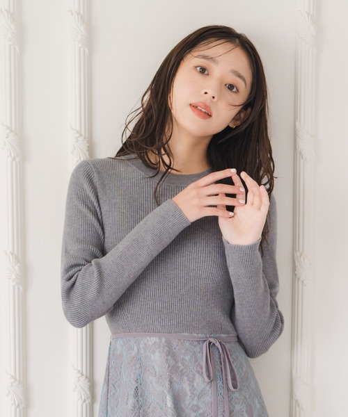 MISCH MASCH（ミッシュマッシュ） ワンピース 2025秋冬新作 ラメレース