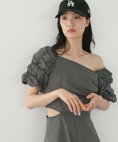 「Heather」 半袖ワンピース S オフホワイト レディース_画像7