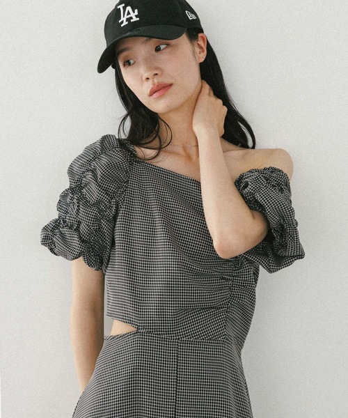 「Heather」 半袖ワンピース S オフホワイト レディース_画像8