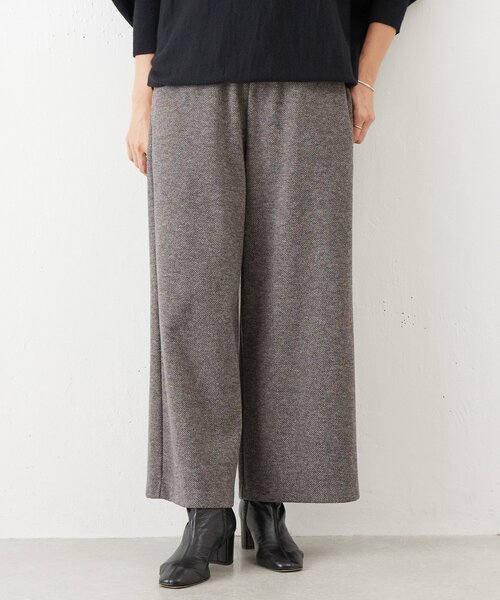 BEARDSLEY（ビアズリー） パンツ ウールライクウエストリブパンツ