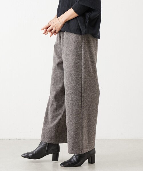 BEARDSLEY（ビアズリー） パンツ ウールライクウエストリブパンツ
