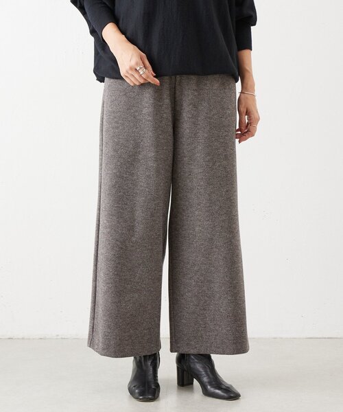 BEARDSLEY（ビアズリー） パンツ ウールライクウエストリブパンツ