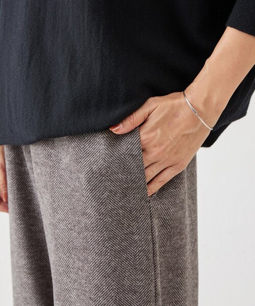 BEARDSLEY（ビアズリー） パンツ ウールライクウエストリブパンツ