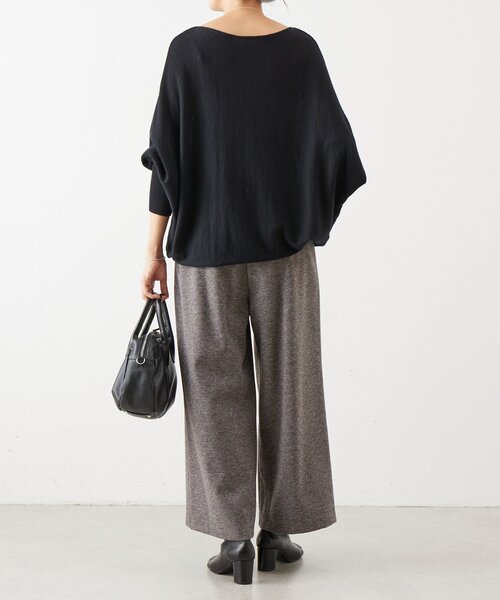 BEARDSLEY（ビアズリー） パンツ ウールライクウエストリブパンツ